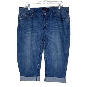 Seven7 Denim Cuffed Bermuda Shorts